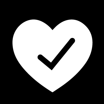 heart with check mark inside
