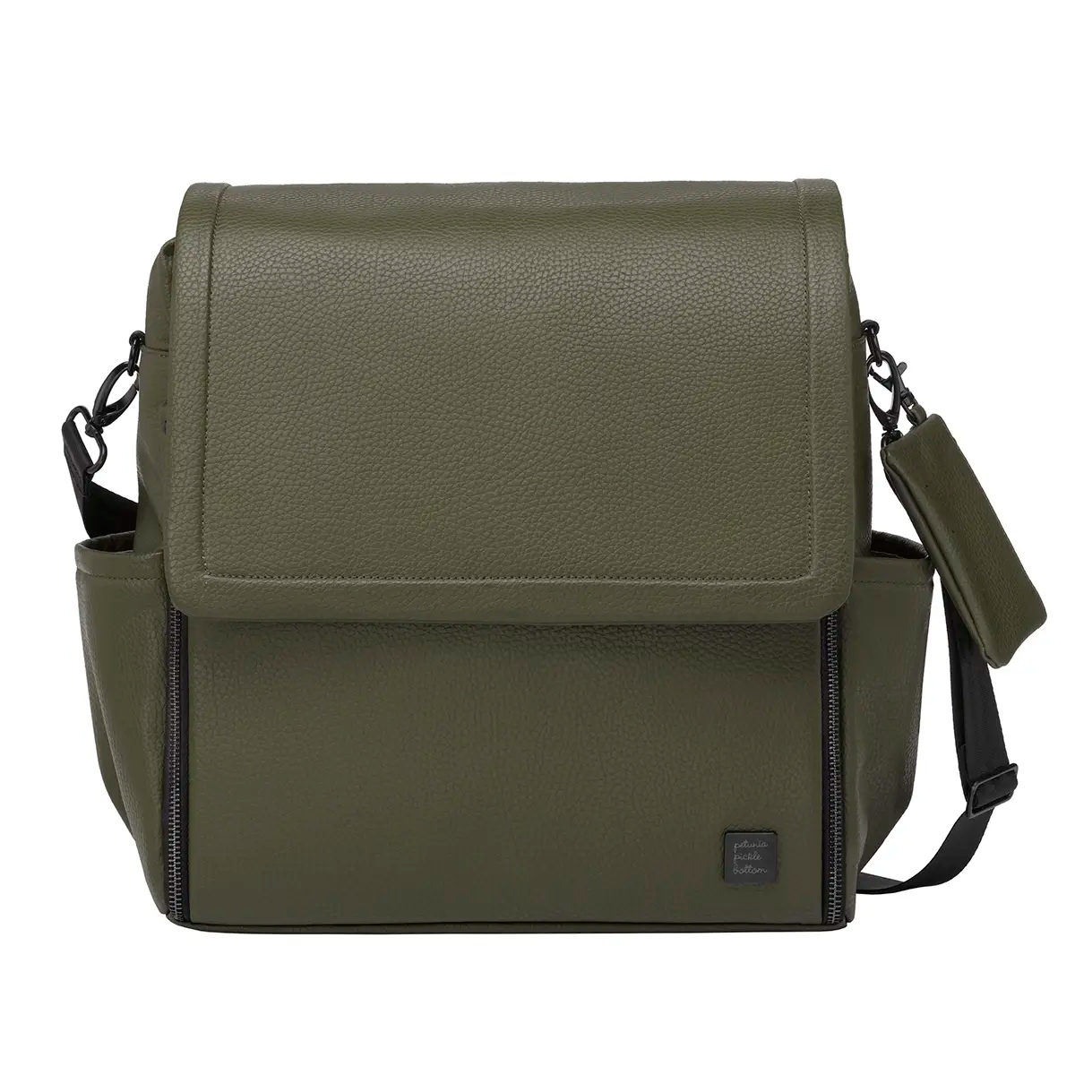 NWT Boho Olive Green Prairie Petunias Embroidered Backpack Bag by Myra Peanuts Bancroft Backpack - Featherweight | Vera Bradley main image 3