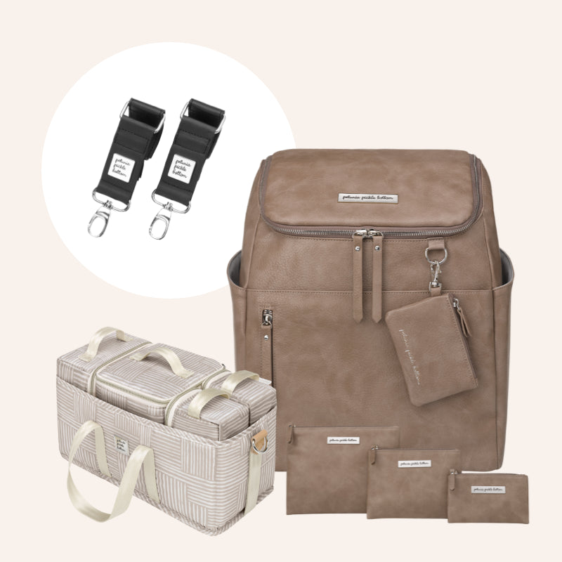 Tempo Backpack in Mink & Accessory Bundle