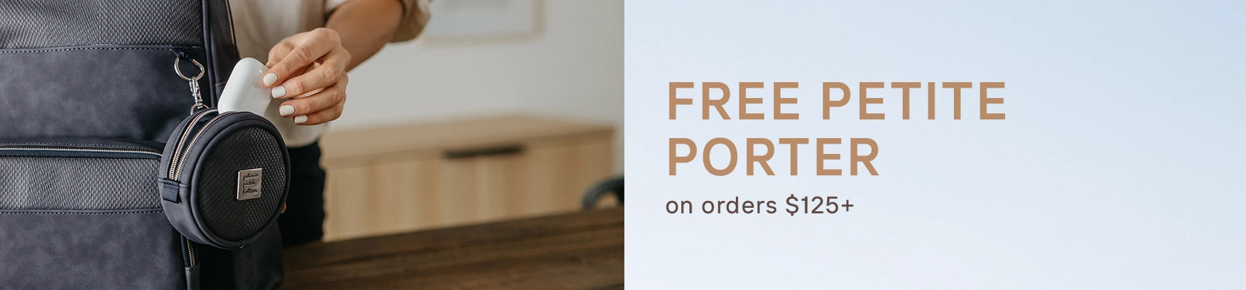 free petite porter on orders over $125+