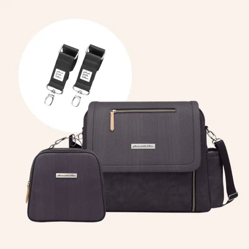 Boxy Backpack Deluxe Bundle | Carbon Cable Stitch – Petunia