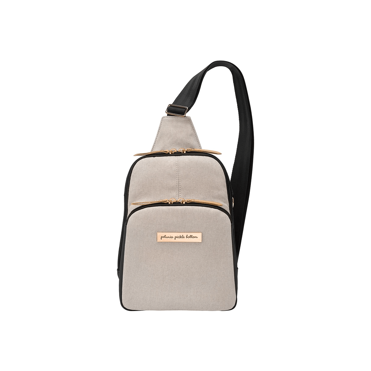 Criss-Cross Sling in Black/Sand – Petunia Pickle Bottom