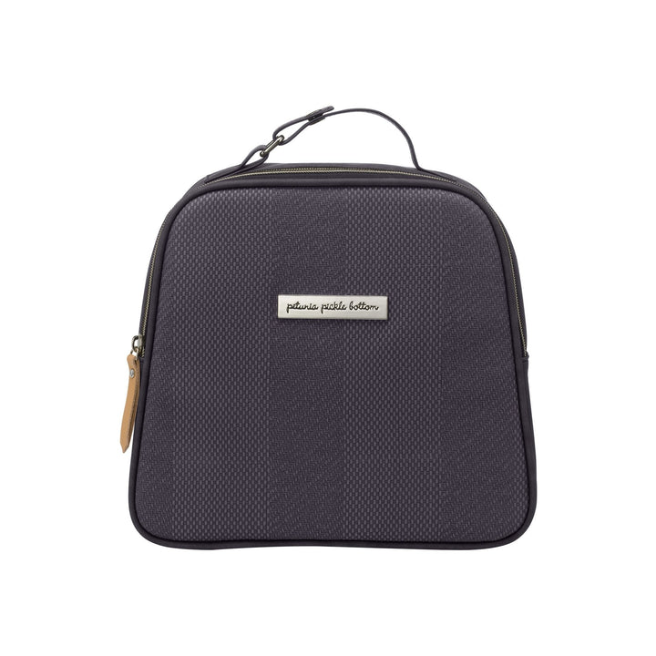 Tandem Bottle & Lunch Tote in Carbon Cable Stitch-Bottle Bags-Petunia Pickle Bottom