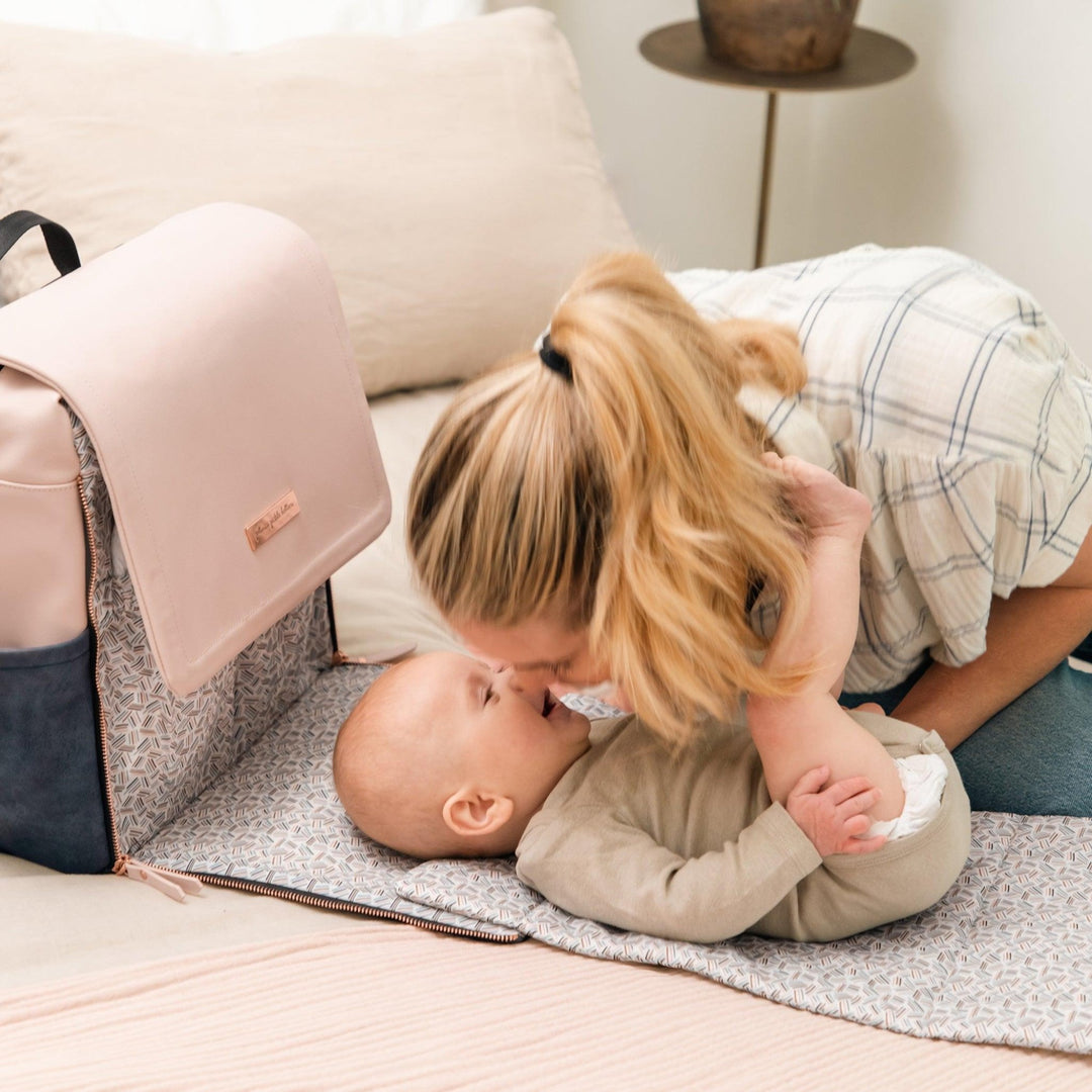 Boxy Backpack in Indigo Blush-Diaper Bags-Petunia Pickle Bottom