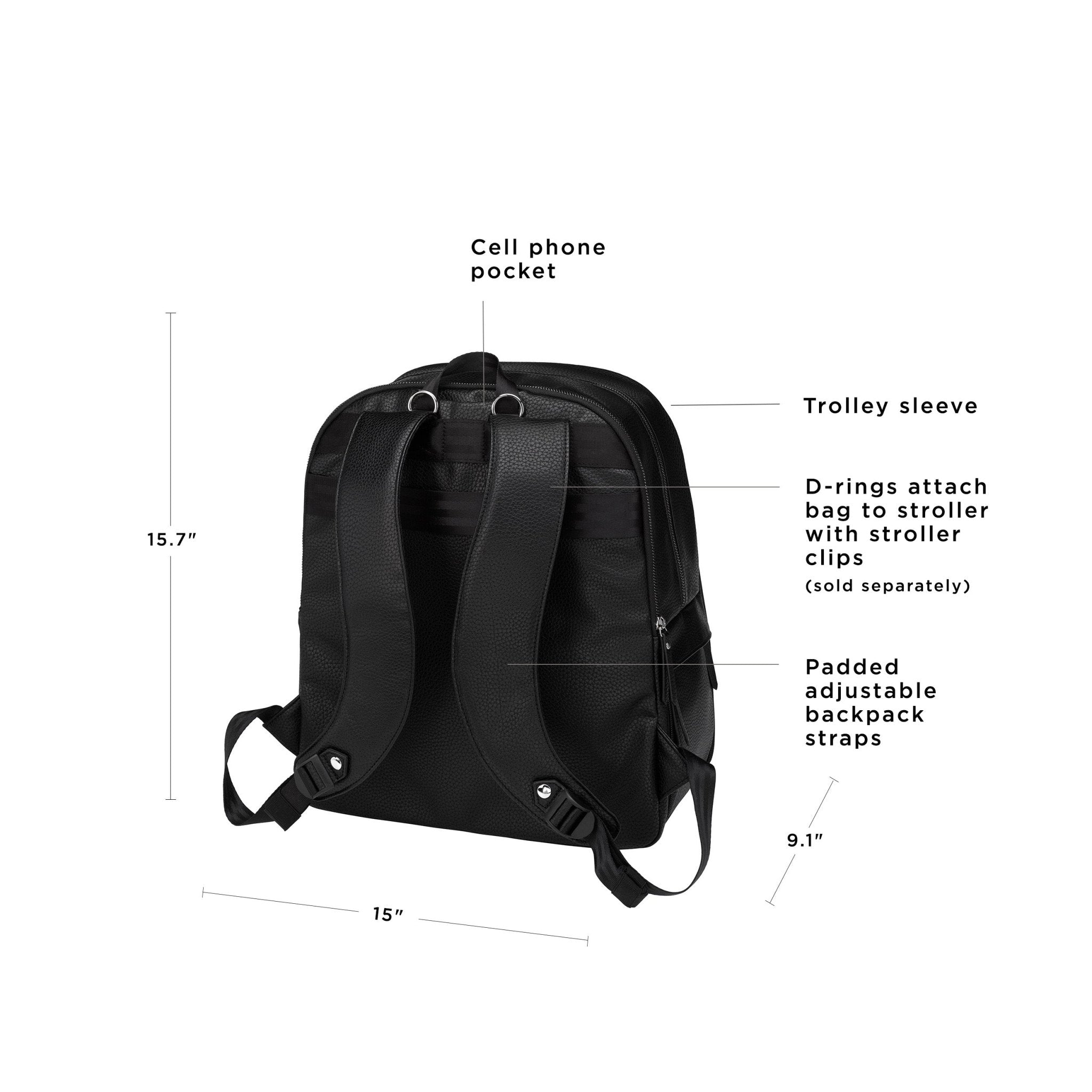 2-in-1 Provisions Backpack | Ebony – Petunia Pickle Bottom