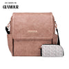 Boxy Backpack in Dusty Rose Matte Leatherette