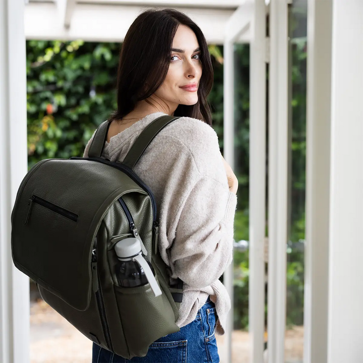 Boxy Backpack Deluxe in Olive