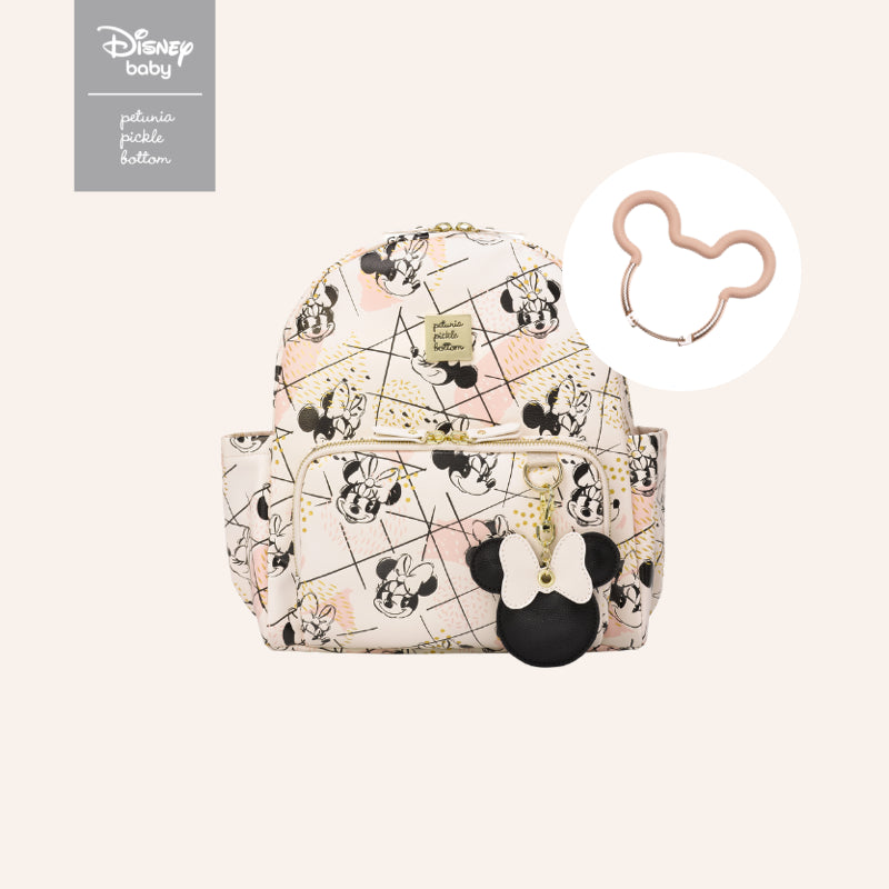 Shimmery Minnie Mouse Mini Backpack Bundle