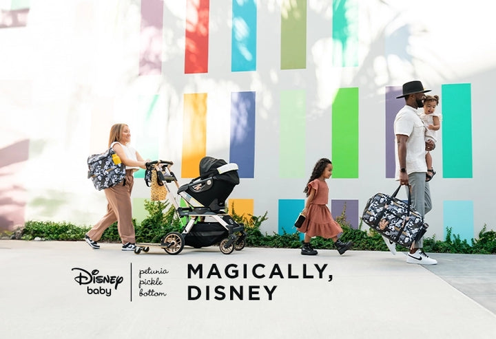 magically disney. featuring the disney micket and friends good times collection by petunia pickle bottom