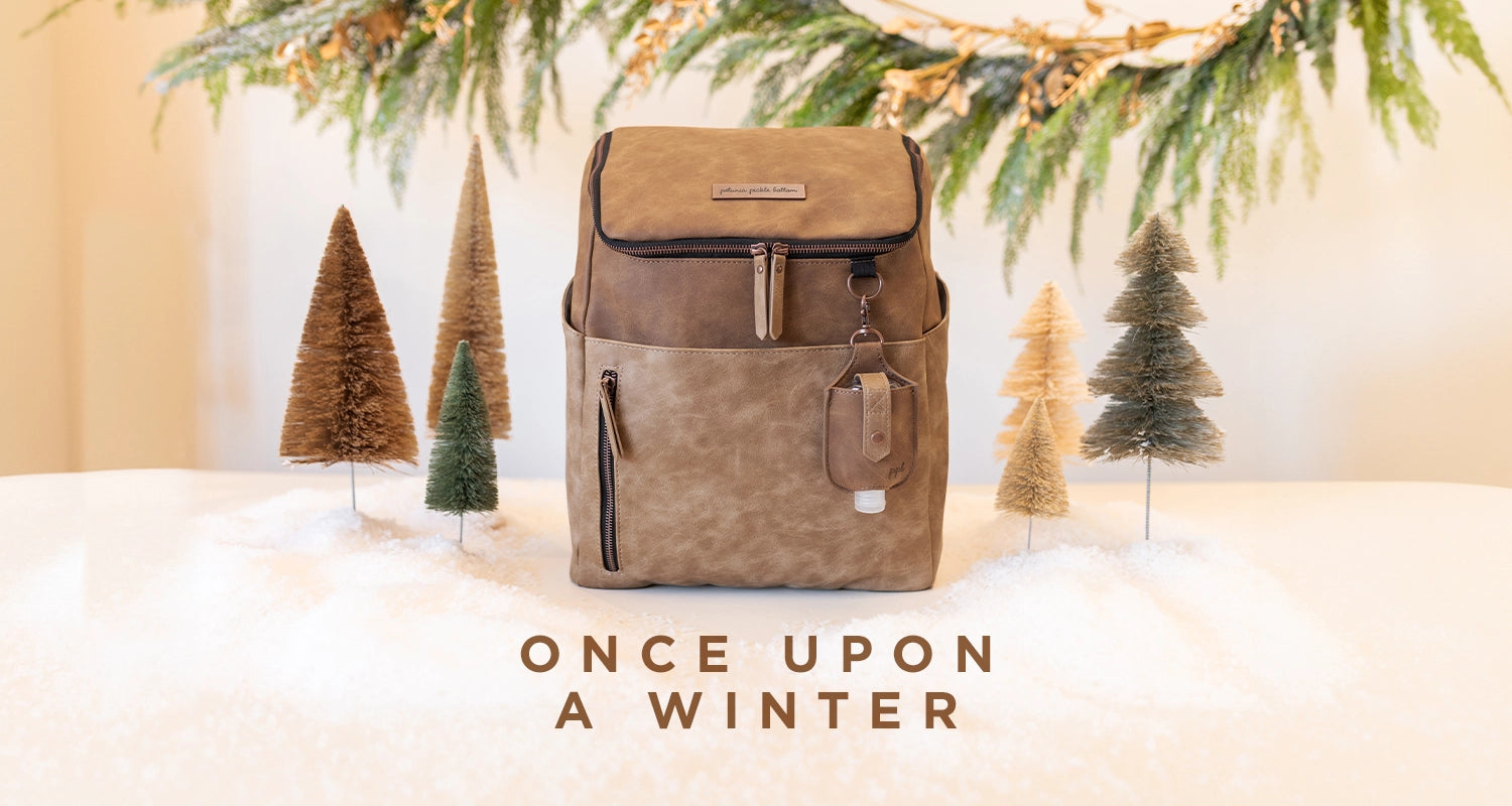 once upon a winter. tempo backpack in brioche