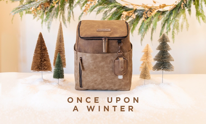 once upon a winter. tempo backpack in brioche