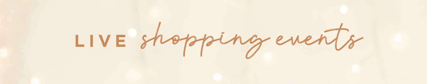 join us for live shopping events on petunia.com now thru holiday season featuring gift guides & special events