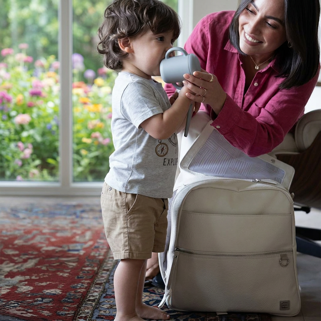 Meta Backpack in Ivory
