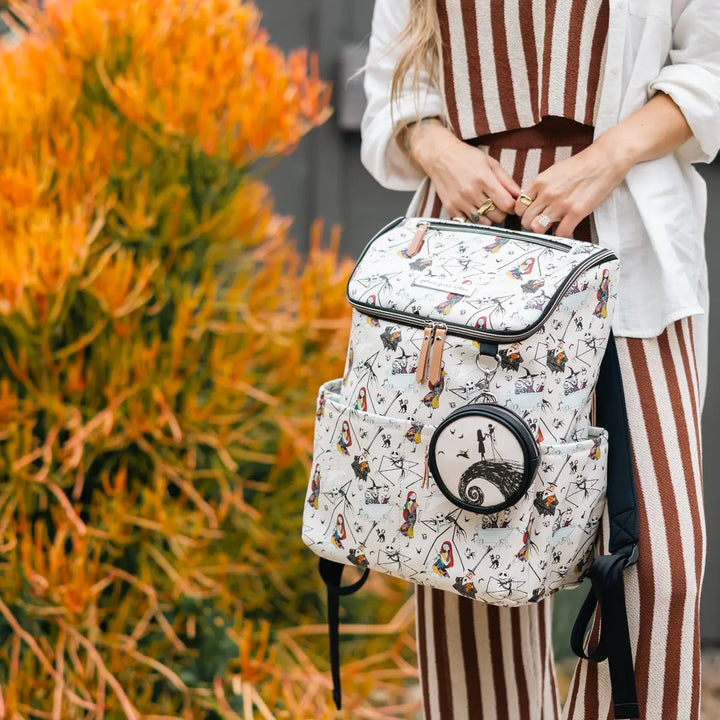 mom holding the Method Backpack in Disney's Halloween Town