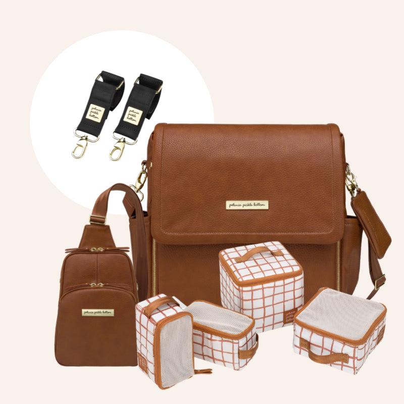 Boxy Backpack in Cedar & Accessory Bundle