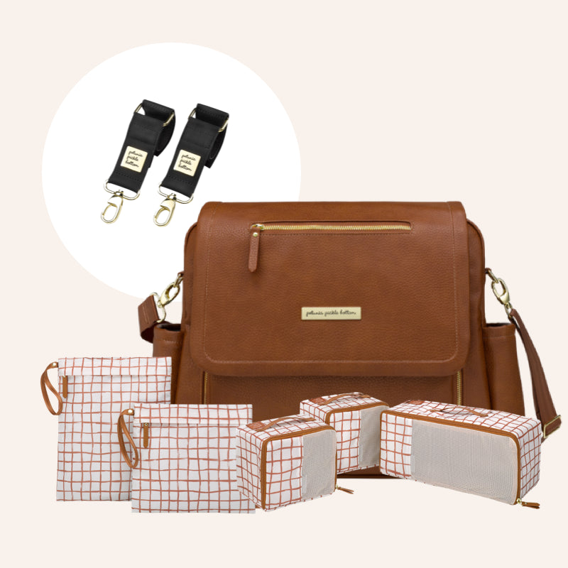 Boxy Backpack Deluxe in Cedar & Accessory Bundle