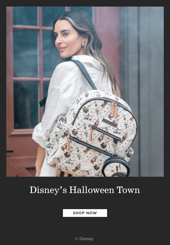 disney's halloween town. shop now. disney. mom earing ace backpack in disney's halloween town