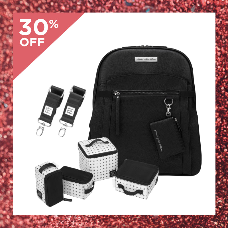 2-in-1 Provisions Backpack in Ebony Gift Set