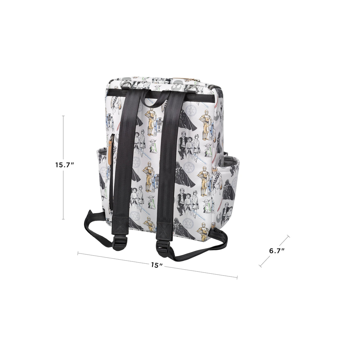 method backpack is 15.7 inches in height, 15 inches in width, and 6.7 inches in length