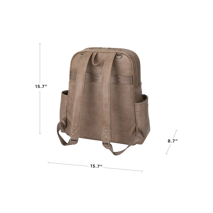 the sync backpack is 15.7 inches in height, 15.7 inches in length and 8.7 inches in width