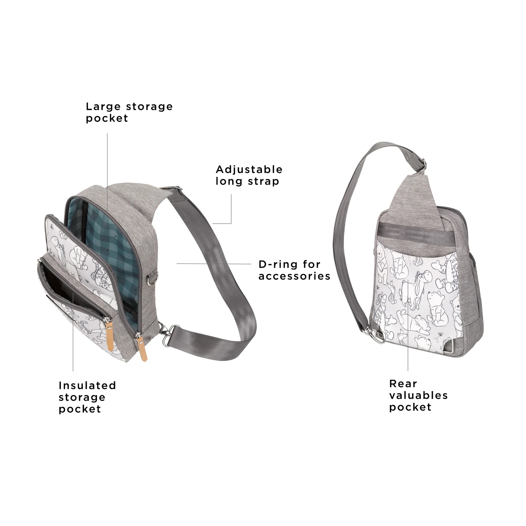 Criss Cross Backpack Sling Disney s Playful Pooh Petunia Pickle Bottom