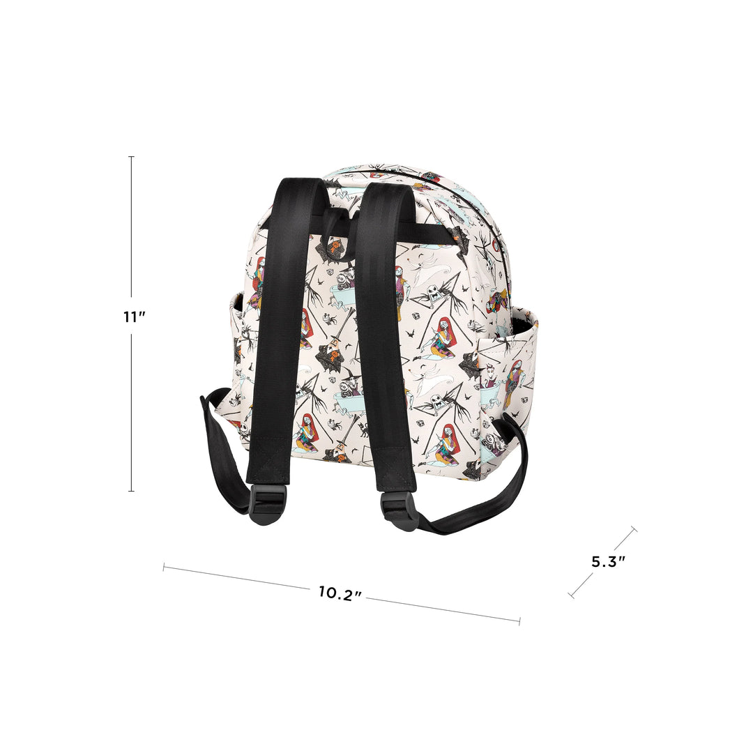 mini backpack is 11 inches tall, 10.2 inches wide and 5.3 inches in length