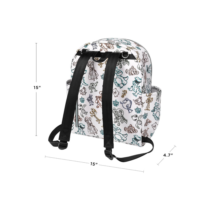 ace backpack dimensions are 15 inches in height, 15 inches in width, and 4.7 inches in length