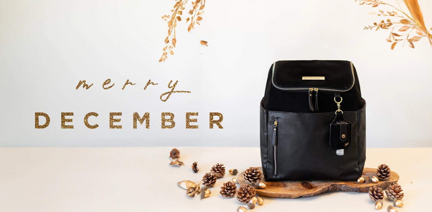 merry december. tempo backpack in twilight black