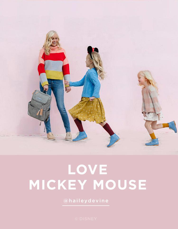 love mickey mouse featuring hailey devine and family disney baby diaper bag backpacks and accessories