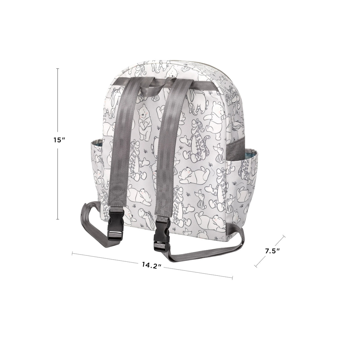 district backpack dimensions: 15 inches tall, 7.5 inches in length, and 14.2 inches in width