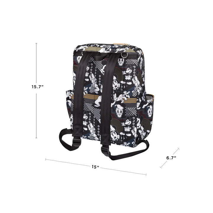 method backpack is 15.7 inches in height, 15 inches in width, and 6.7 inches in length