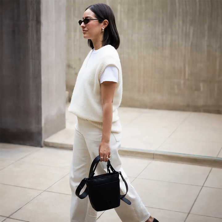Petite Bucket Bag in Ebony