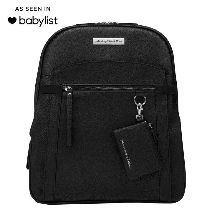 2-in-1 Provisions Breast Pump & Diaper Bag Backpack in Ebony as seen in babylist