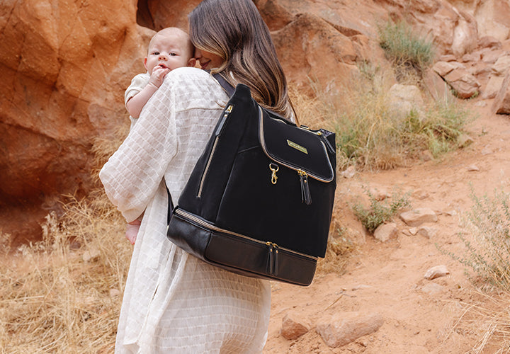 gifts for the new mom featuring pivot pack diaper bag backpack in twilight black 