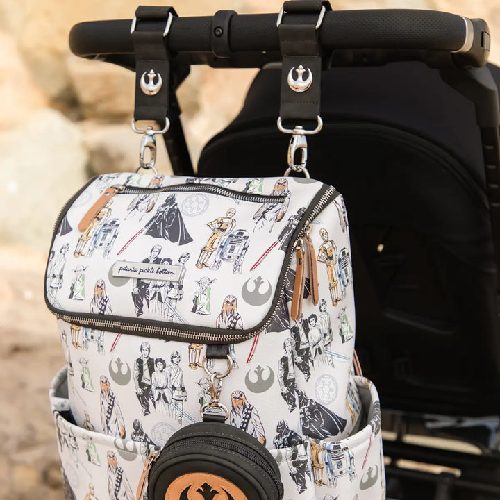 Valet Stroller Clips in The Star Wars Collection and the method backpack attached to the stroller