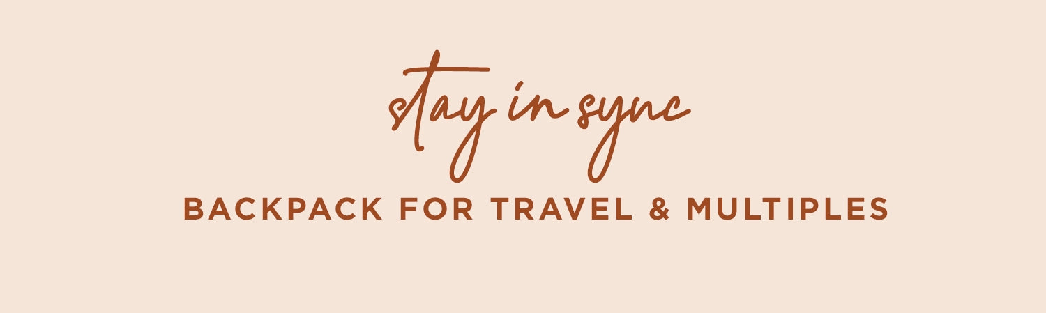 stay in sync backpack for travel & multiples