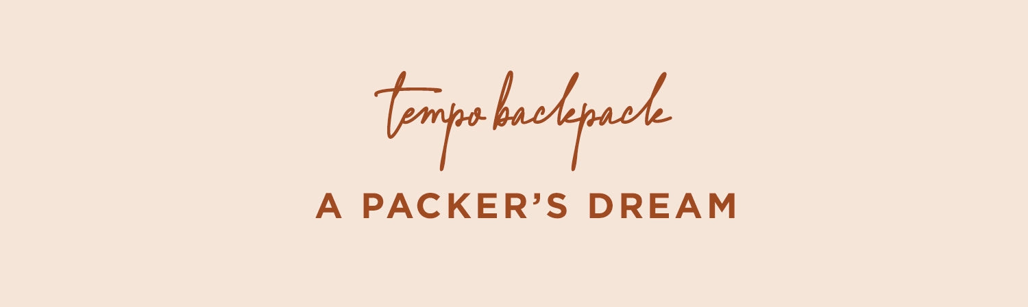 tempo backpack a packer's dream