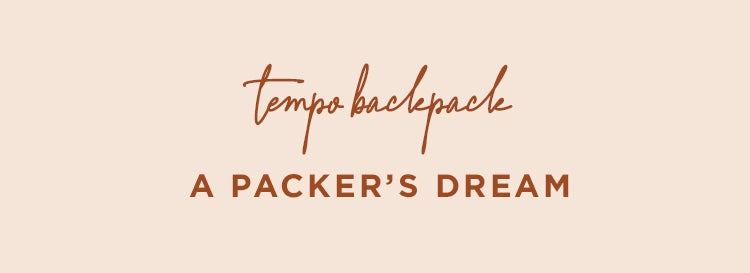tempo backpack a packer's dream