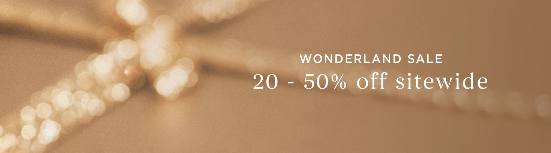 wonderland sale. 20-50% off sitewide