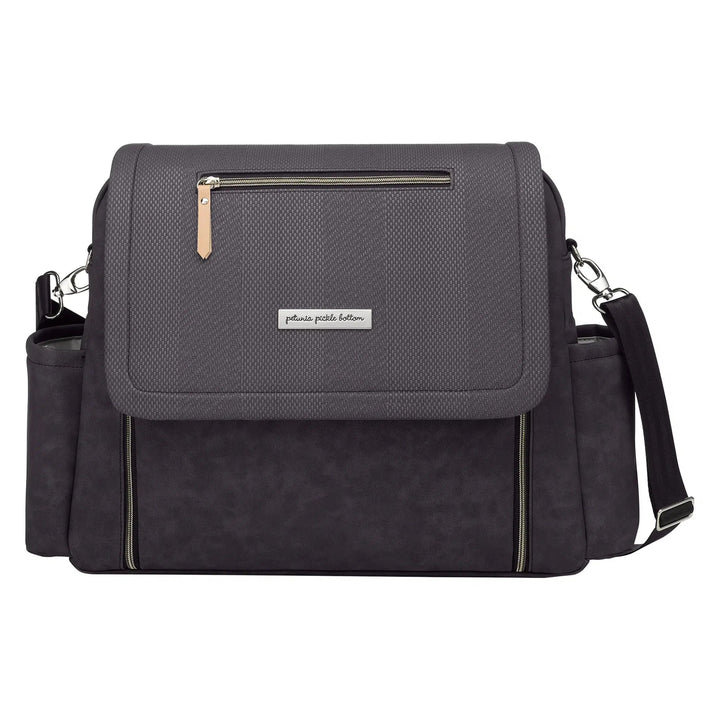 Boxy Backpack Deluxe in Carbon Cable Stitch-Diaper Bags-Petunia Pickle Bottom