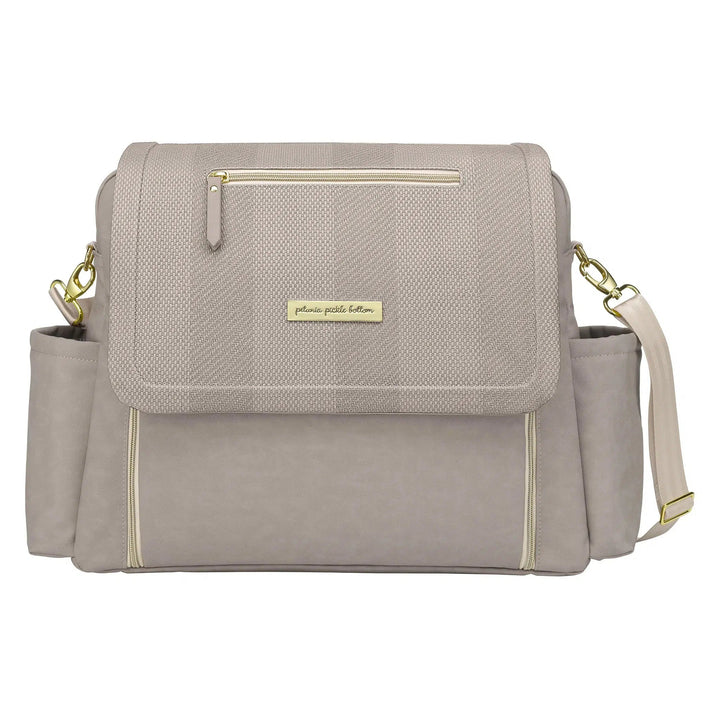 Boxy Backpack Deluxe in Sand Cable Stitch-Diaper Bags-Petunia Pickle Bottom