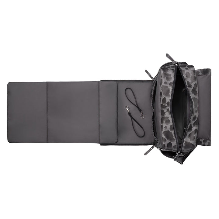 Boxy Backpack in Shadow Leopard, Cool Pixel Plus & Stroller Clips Bundle-Petunia Pickle Bottom