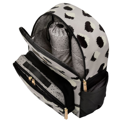 District Backpack in Inkblot Ikat and Stroller Clip Bundle-Diaper Bags-Petunia Pickle Bottom