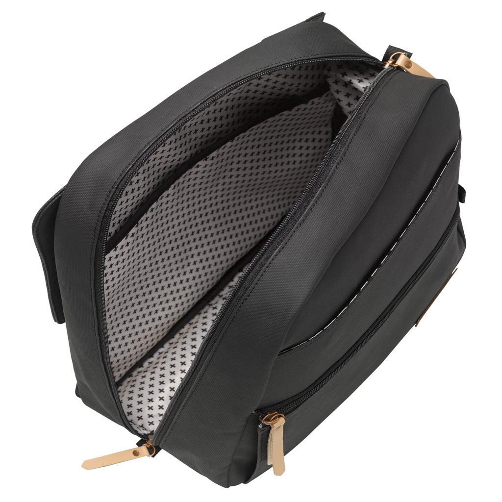 Meta Backpack in Black Matte Canvas & Triple Pixel Set Bundle-Diaper Bags-Petunia Pickle Bottom