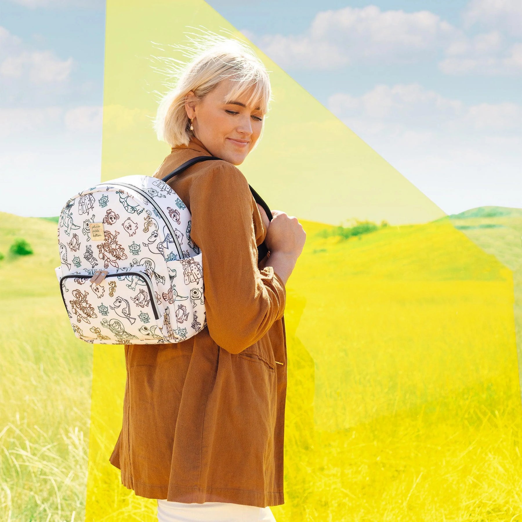 Kipling mini backpack online yellow