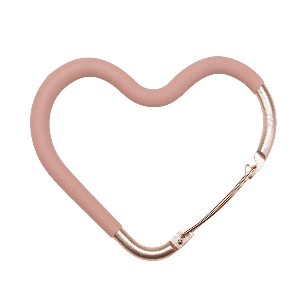 Oh My Heart Universal Stroller Hook in Blush Rose Gold Petunia