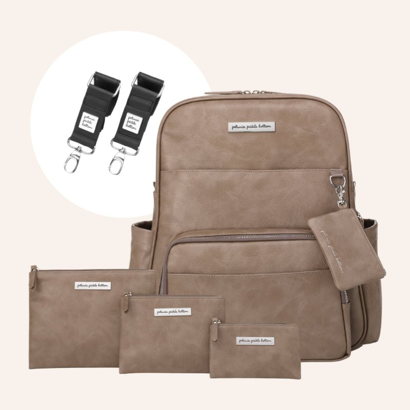 Sync Backpack in Mink, Organizer Trio & Stroller Clips Bundle – Petunia ...