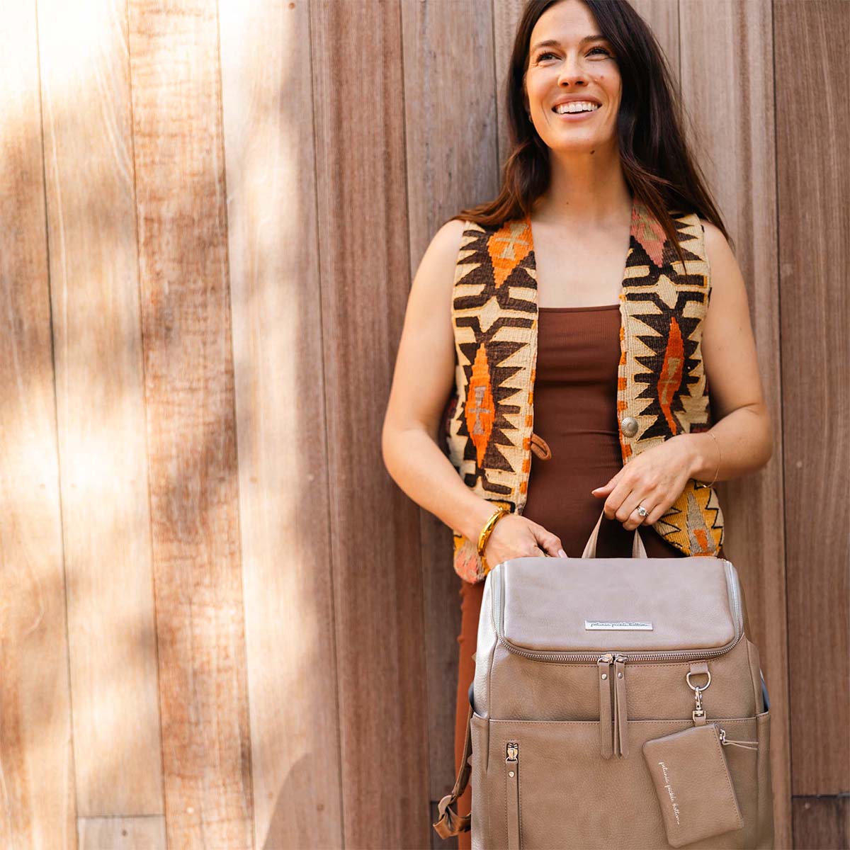Tempo Diaper Bag Backpack | Mink – Petunia Pickle Bottom