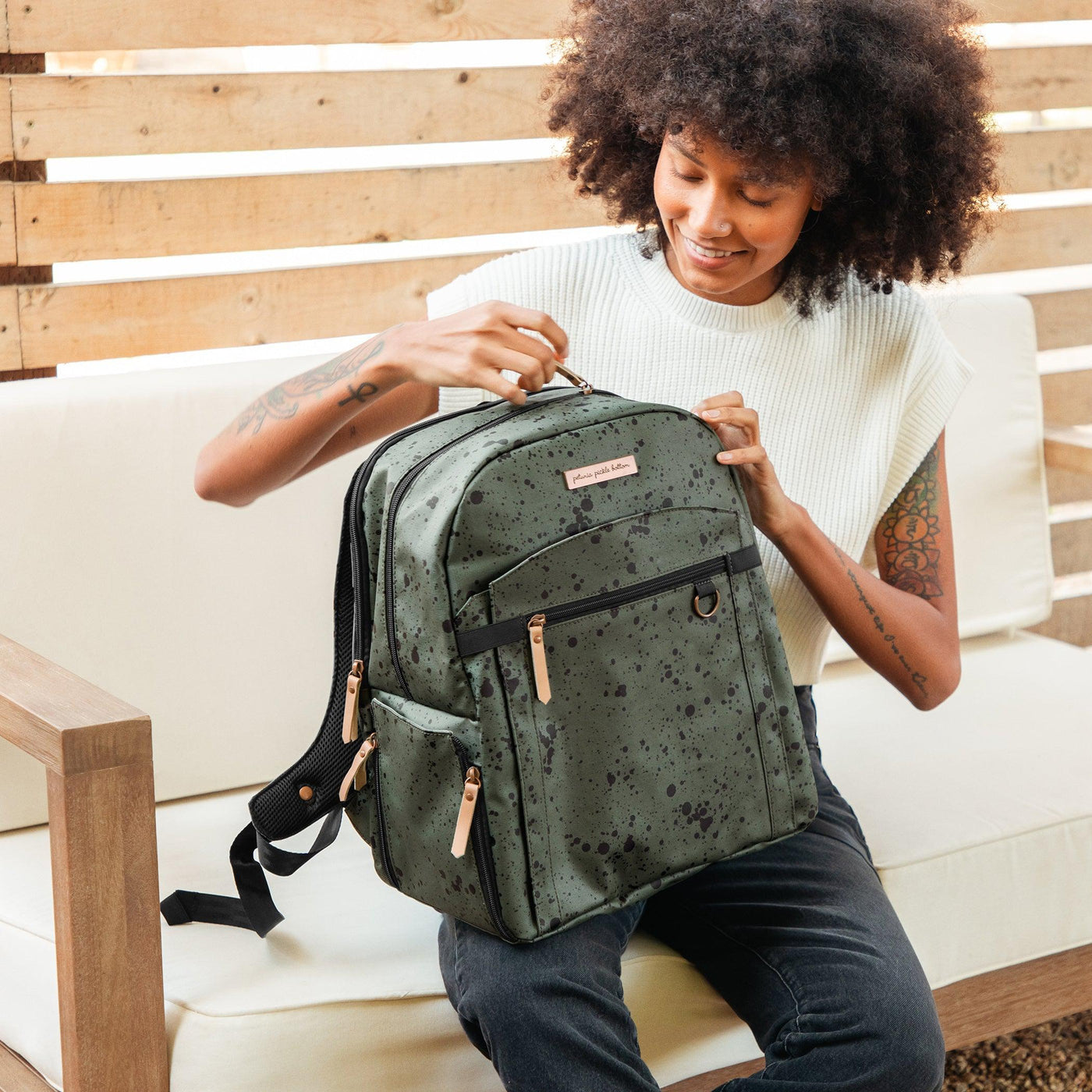 2-in-1 Provisions Backpack & Inter-Mix Deluxe Kit Bundle-Diaper Bags-Petunia Pickle Bottom