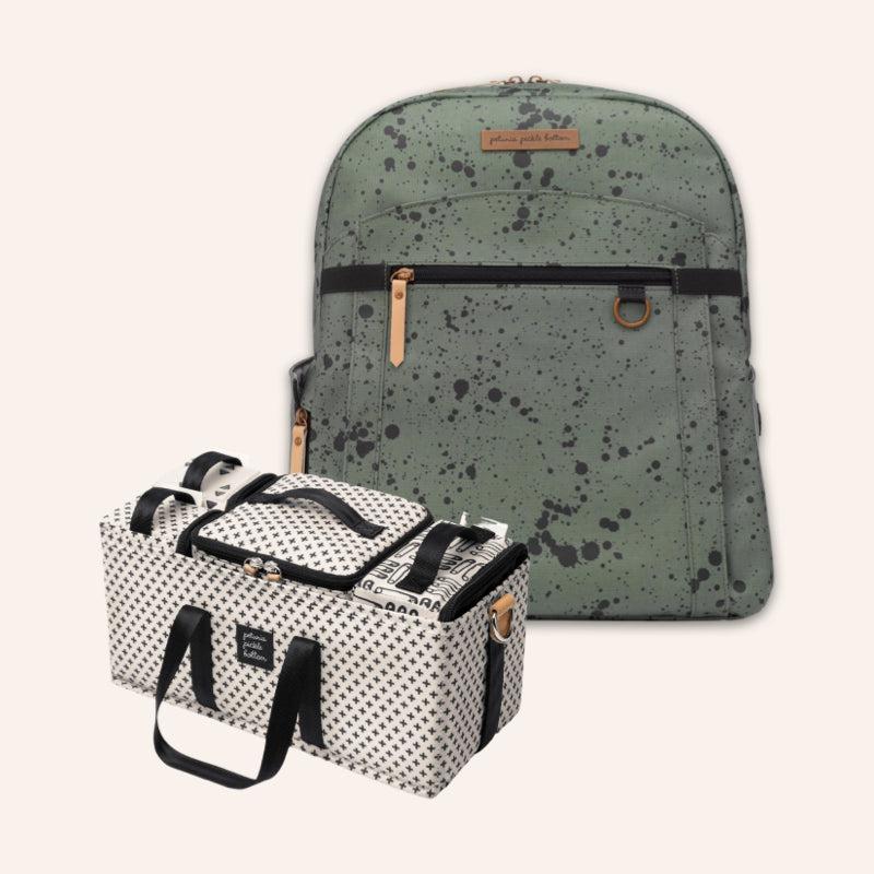 2-in-1 Provisions Backpack & Inter-Mix Deluxe Kit Bundle-Diaper Bags-Petunia Pickle Bottom